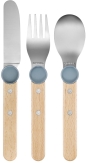Opinel Kinder-Besteck-Set Le petit Gourmet, 3-teilig in regenblau