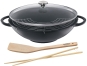 K&uuml;chenprofi Wok Set Provence in schwarz