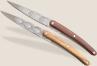 deejo Brotzeitmesser-Set, Olivenholz / Art Déco und Korallenholz / Art Déco
