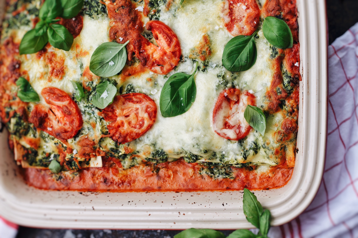 Tomaten-Spinat-Lasagne - KochForm