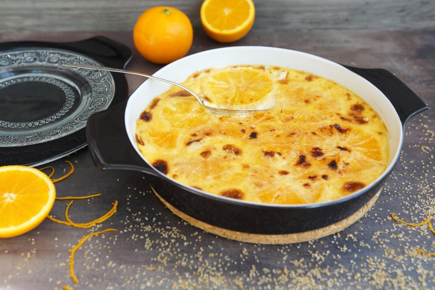 Crème Brûlée auf Orangen - KochForm