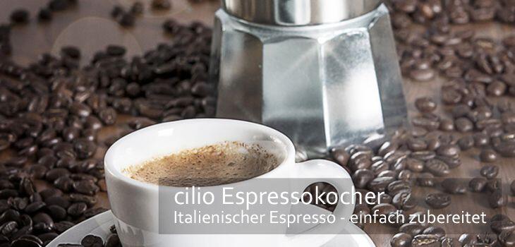 cilio Espressokocher - original italienischer Espresso einfach zubereitet