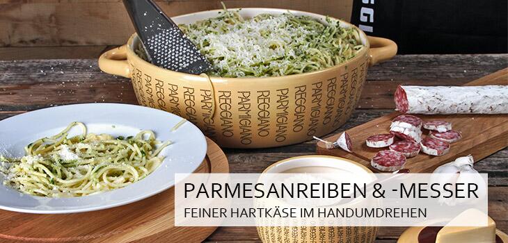 Parmesanreiben & Parmesanmesser - Feiner Hartkäse im Handumdrehen